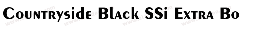 Countryside Black SSi Extra Bold字体转换